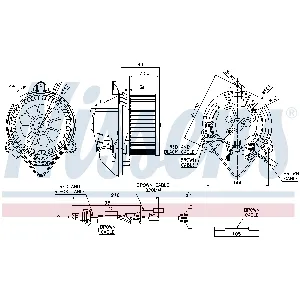 Ventilator kabine/unutrašnjeg prostora NISSENS NIS 87042 IC-D4BA14