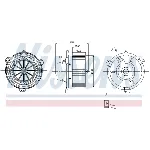 Ventilator kabine/unutrašnjeg prostora NISSENS NIS 87056 IC-D4BA1D