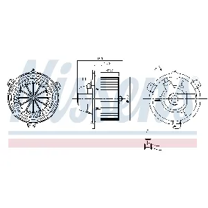 Ventilator kabine/unutrašnjeg prostora NISSENS NIS 87056 IC-D4BA1D