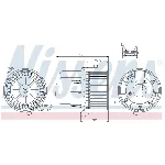 Ventilator kabine/unutrašnjeg prostora NISSENS NIS 87061 IC-D4BA1F