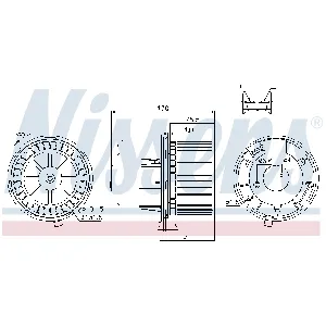Ventilator kabine/unutrašnjeg prostora NISSENS NIS 87061 IC-D4BA1F