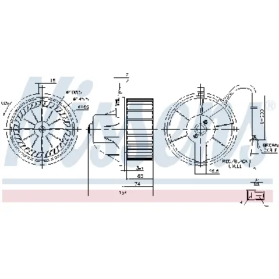 Ventilator kabine/unutrašnjeg prostora NISSENS NIS 87068 IC-D4BA24