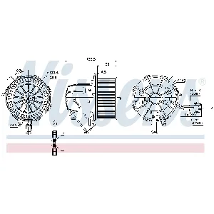 Ventilator kabine/unutrašnjeg prostora NISSENS NIS 87075 IC-DD1CF2