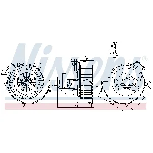Ventilator kabine/unutrašnjeg prostora NISSENS NIS 87079 IC-G07R7N