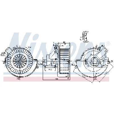 Ventilator kabine/unutrašnjeg prostora NISSENS NIS 87079 IC-G07R7N