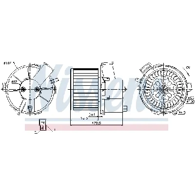 Ventilator kabine/unutrašnjeg prostora NISSENS NIS 87092 IC-D4BA2D