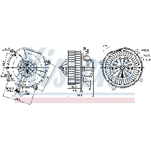 Ventilator kabine/unutrašnjeg prostora NISSENS NIS 87103 IC-D4BA2F