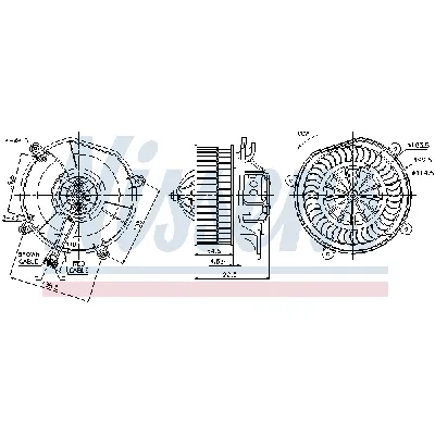 Ventilator kabine/unutrašnjeg prostora NISSENS NIS 87103 IC-D4BA2F