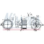 Ventilator kabine/unutrašnjeg prostora NISSENS NIS 87109 IC-DD16C8