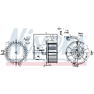 Ventilator kabine/unutrašnjeg prostora NISSENS NIS 87109 IC-DD16C8