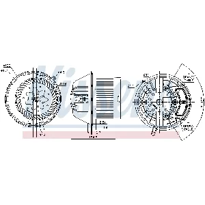 Ventilator kabine/unutrašnjeg prostora NISSENS NIS 87112 IC-DD718B