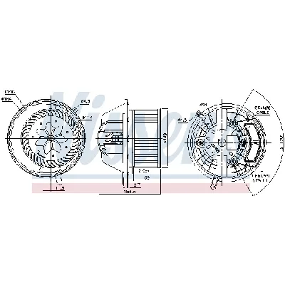 Ventilator kabine/unutrašnjeg prostora NISSENS NIS 87112 IC-DD718B