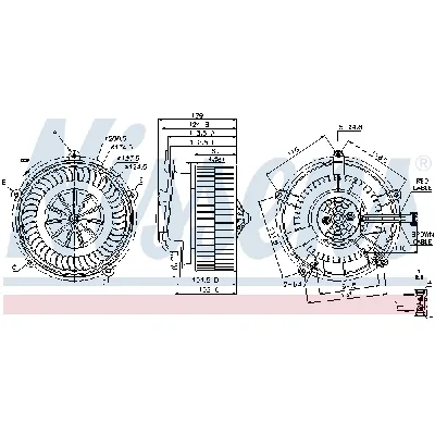 Ventilator kabine/unutrašnjeg prostora NISSENS NIS 87119 IC-G0K94A