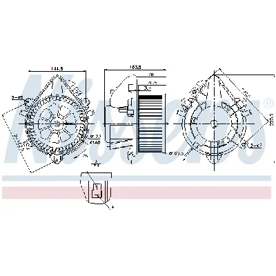 Ventilator kabine/unutrašnjeg prostora NISSENS NIS 87124 IC-D4BA38