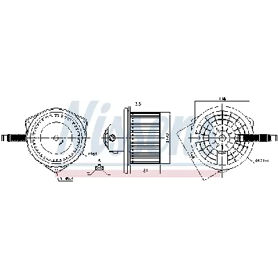 Ventilator kabine/unutrašnjeg prostora NISSENS NIS 87142 IC-DE9CF8
