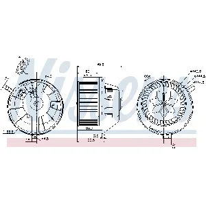 Ventilator kabine/unutrašnjeg prostora NISSENS NIS 87144 IC-D4BA41