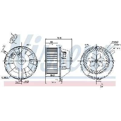 Ventilator kabine/unutrašnjeg prostora NISSENS NIS 87144 IC-D4BA41