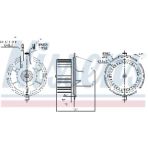 Ventilator kabine/unutrašnjeg prostora NISSENS NIS 87148 IC-D4BA42