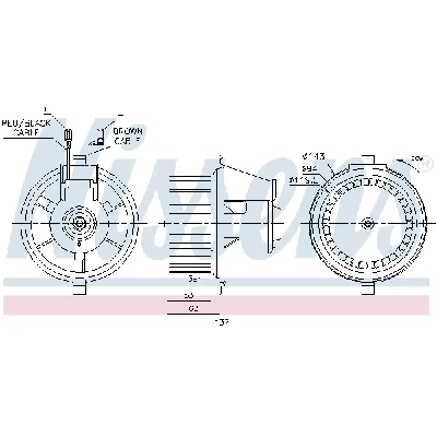 Ventilator kabine/unutrašnjeg prostora NISSENS NIS 87148 IC-D4BA42