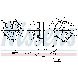 Ventilator kabine/unutrašnjeg prostora NISSENS NIS 87153 IC-D4BA45