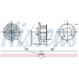 Ventilator kabine/unutrašnjeg prostora NISSENS NIS 87155 IC-D7A2AA