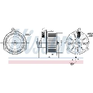 Ventilator kabine/unutrašnjeg prostora NISSENS NIS 87163 IC-D7A2AB