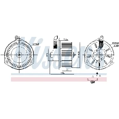 Ventilator kabine/unutrašnjeg prostora NISSENS NIS 87163 IC-D7A2AB