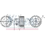 Ventilator kabine/unutrašnjeg prostora NISSENS NIS 87187 IC-DD718F