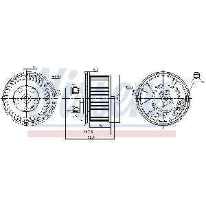 Ventilator kabine/unutrašnjeg prostora NISSENS NIS 87187 IC-DD718F