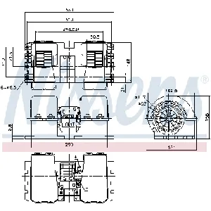 Ventilator kabine/unutrašnjeg prostora NISSENS NIS 87194 IC-DF1710