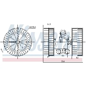 Ventilator kabine/unutrašnjeg prostora NISSENS NIS 87212 IC-E29D24