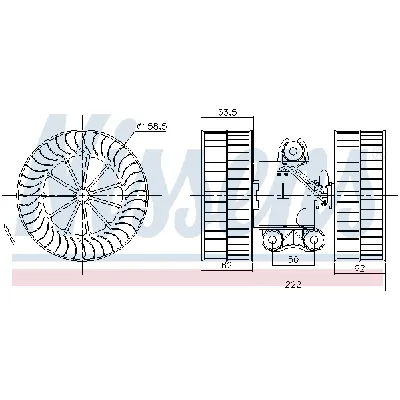 Ventilator kabine/unutrašnjeg prostora NISSENS NIS 87212 IC-E29D24