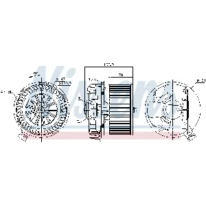 Ventilator kabine/unutrašnjeg prostora NISSENS NIS 87214 IC-DD16C9