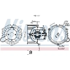 Ventilator kabine/unutrašnjeg prostora NISSENS NIS 87234 IC-DD7195