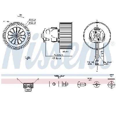 Ventilator kabine/unutrašnjeg prostora NISSENS NIS 87240 IC-D94E75