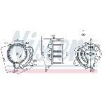 Ventilator kabine/unutrašnjeg prostora NISSENS NIS 87243 IC-DD7190
