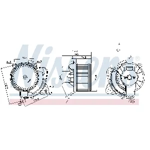 Ventilator kabine/unutrašnjeg prostora NISSENS NIS 87243 IC-DD7190