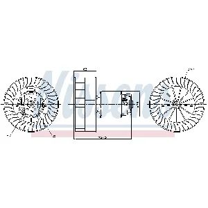 Ventilator kabine/unutrašnjeg prostora NISSENS NIS 87253 IC-G0K94D