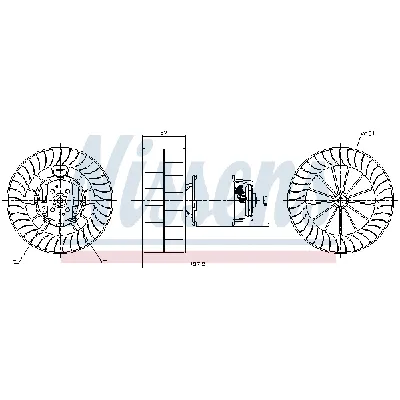 Ventilator kabine/unutrašnjeg prostora NISSENS NIS 87253 IC-G0K94D