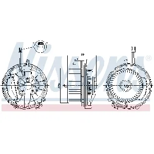 Ventilator kabine/unutrašnjeg prostora NISSENS NIS 87256 IC-DD7186