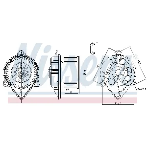 Ventilator kabine/unutrašnjeg prostora NISSENS NIS 87265 IC-DD7191