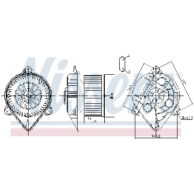 Ventilator kabine/unutrašnjeg prostora NISSENS NIS 87265 IC-DD7191