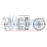 Ventilator kabine/unutrašnjeg prostora NISSENS NIS 87267 IC-DD7189