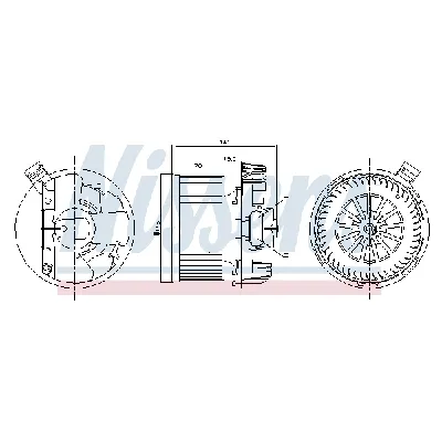 Ventilator kabine/unutrašnjeg prostora NISSENS NIS 87267 IC-DD7189