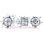 Ventilator kabine/unutrašnjeg prostora NISSENS NIS 87311 IC-F633CA