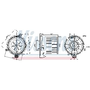 Ventilator kabine/unutrašnjeg prostora NISSENS NIS 87311 IC-F633CA