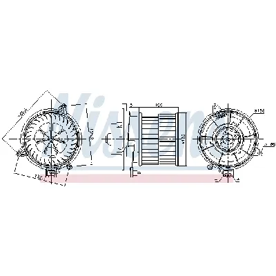 Ventilator kabine/unutrašnjeg prostora NISSENS NIS 87311 IC-F633CA