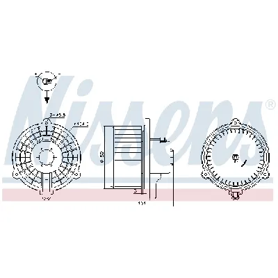 Ventilator kabine/unutrašnjeg prostora NISSENS NIS 87388 IC-G0QQ27
