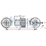Ventilator kabine/unutrašnjeg prostora NISSENS NIS 87391 IC-E4AA54
