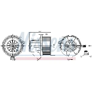 Ventilator kabine/unutrašnjeg prostora NISSENS NIS 87391 IC-E4AA54